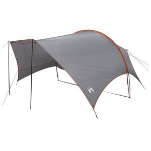 vidaXL Tarp de camping r&eacute;sistant &agrave; l'eau Gris et orange