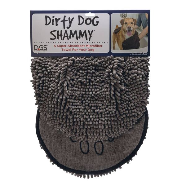 DOG GONE SMART Serviette de toilette chien sale Shammy 80x35 cm Gris