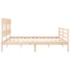 vidaXL Cadre de lit sans matelas 200x200 cm bois massif