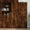 vidaXL Buffet haut ch&ecirc;ne fum&eacute; 50x42,5x185 cm bois d'ing&eacute;nierie