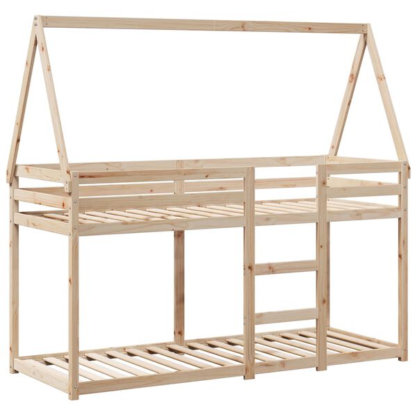 vidaXL Lit superposé sans matelas 90x190 cm bois de pin massif