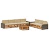 vidaXL Ensemble de canap&eacute;s d'ext&eacute;rieur 8 pc Naturel et Beige Polyester