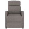 vidaXL Fauteuil inclinable &eacute;lectrique Taupe Tissu