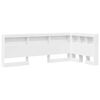vidaXL T&ecirc;te de lit de rangement Blanc Bois d'ing&eacute;nierie