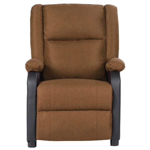 vidaXL Fauteuil inclinable &eacute;lectrique taupe similicuir et tissu