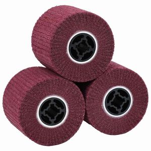vidaXL Rouleaux de pon&ccedil;age 3 pi&egrave;ces Rouge 12 x 12 x 10 cm