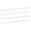 vidaXL Panneaux de biblioth&egrave;que 4 pcs Blanc 80x10x1,5 cm Agglom&eacute;r&eacute;