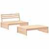 vidaXL Salon de jardin 2 pcs avec coussins bois massif