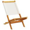 vidaXL Chaises de jardin pliantes lot de 6 tissu et bois massif