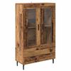 vidaXL Haut Armoire Bois Ancien 69,5 x 31 x 115 cm Bois d'ing&eacute;nierie