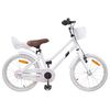 vidaXL V&eacute;lo pour Enfants 18 Pouces pour les 5-7 ans Blanc