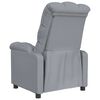 vidaXL Fauteuil inclinable Gris clair Tissu