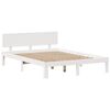 vidaXL Lit biblioth&egrave;que sans matelas blanc 120x200 cm bois pin massif