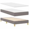 vidaXL Lit &agrave; Ressorts avec matelas Taupe 80 x 200 cm tissu
