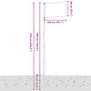 vidaXL Drapeau tch&egrave;que et m&acirc;t 5,5 m Aluminium