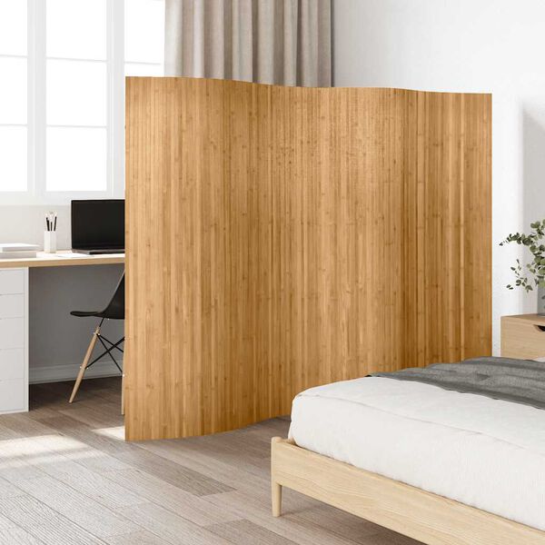vidaXL Cloison de s&eacute;paration bambou naturel largeur 250 cm hauteur 165 cm