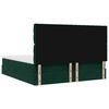 vidaXL Cadre de lit ottoman avec matelas vert fonc&eacute; 160x200 cm velours