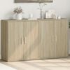 vidaXL Buffets 2 pcs chêne sonoma 60x31x70 cm bois d'ingénierie