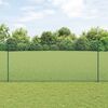 vidaXL Cl&ocirc;ture avec poteau Vert 1,4 x 25 m Acier et PVC