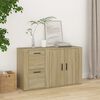 vidaXL Buffet Ch&ecirc;ne sonoma 100x33x59,5 cm Bois d'ing&eacute;nierie