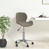 vidaXL Chaise pivotante &agrave; manger gris clair velours