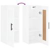 vidaXL Armoire murale blanc brillant 34,5x34x90 cm bois d'ing&eacute;nierie