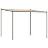 vidaXL Belv&eacute;d&egrave;re beige 3x3 m 180 g/m&sup2; tissu et acier