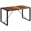 vidaXL Table &agrave; manger 140x70x75 cm Bois de r&eacute;cup&eacute;ration massif