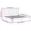 vidaXL Cadre de lit sans matelas 200x200 cm bois massif de pin