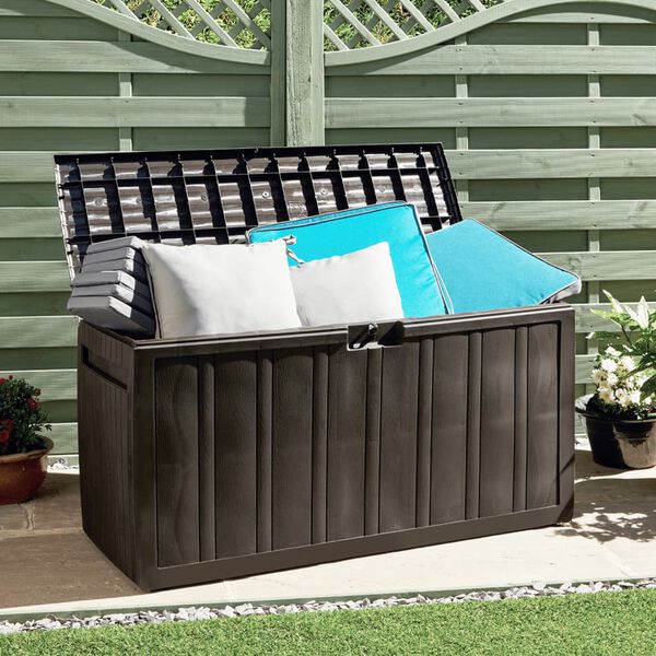 vidaXL Boîte à coussins Marron 117x45,5x57,5 cm 270 L