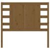 vidaXL T&ecirc;te de lit Marron miel 106x4x100 cm Bois massif de pin