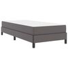 vidaXL Cadre de lit avec matelas Gris 80 x 200 cm tissu