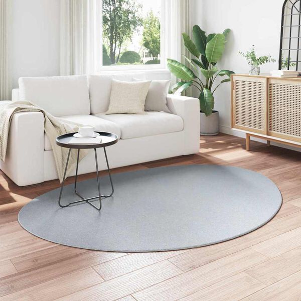 vidaXL Tapis HUARTE Gris 140 x 200 cm Polyester