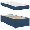 vidaXL Cadre de lit avec matelas Bleu 100 x 200 cm tissu