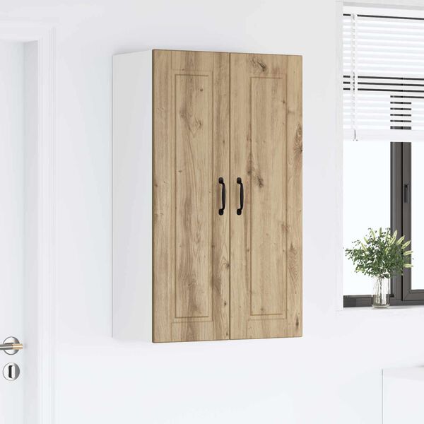 vidaXL Armoire de cuisine avec porte Ch&ecirc;ne artisanal 60 x 31 x 100 cm