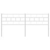 vidaXL Tête de lit métal blanc 193 cm