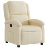 vidaXL Fauteuil inclinable cr&egrave;me tissu