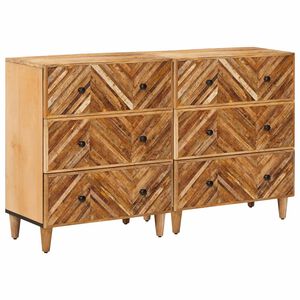 vidaXL Armoires de rangement 2 pcs Marron 60 x 33,5 x 75 cm