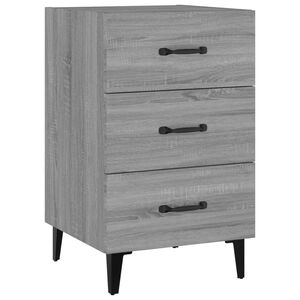 vidaXL Table de chevet sonoma gris 40x40x66 cm bois d'ing&eacute;nierie