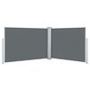 vidaXL Auvent lat&eacute;ral r&eacute;tractable Anthracite 120 x 1000 cm