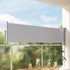 vidaXL Auvent lat&eacute;ral r&eacute;tractable de patio 80x300 cm Gris