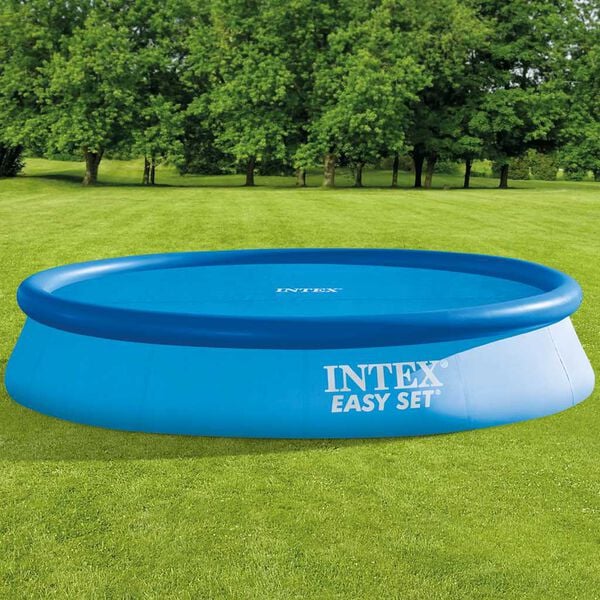 Intex Couverture solaire de piscine Bleu 348 cm Polyéthylène