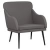 vidaXL Fauteuil Gris 63x76x80 cm Similicuir