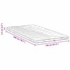 vidaXL Surmatelas Blanc 120 x 200 cm Tissu en Tricot
