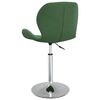 vidaXL Chaises pivotantes &agrave; manger lot de 4 Vert fonc&eacute; Velours