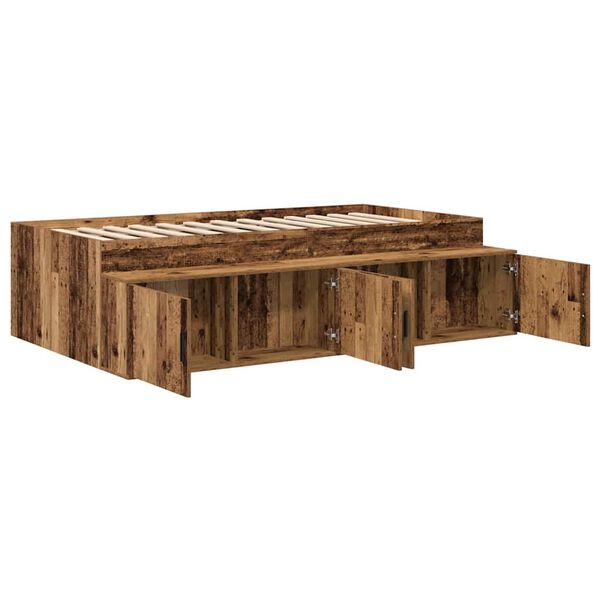 vidaXL Cadre de lit Ch&ecirc;ne artisanal 70 x 190 cm Bois d'ing&eacute;nierie