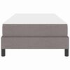 vidaXL Lit &agrave; ressorts avec matelas Taupe 100 x 200 cm tissu