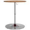 vidaXL Table de bar marron clair Ø60x89,5 cm bois massif de chêne