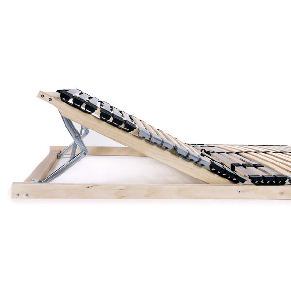 vidaXL Sommier &agrave; lattes sans matelas avec 42 lattes 7 zones 90x200 cm