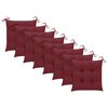 vidaXL Chaises pliables de jardin avec coussins lot de 8 Teck solide